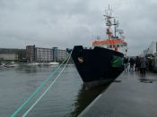 Bündnis für die Seenotrettung „United4Rescue – Gemeinsam Retten e.V.“: Rettungsschiff auf den Namen "Sea-Watch 4" getauft. Foto: Béla Dörr