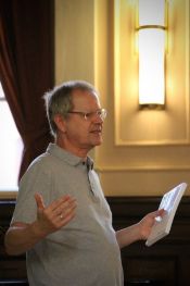 Prof. Christoph Butterwegge beim Abschluss des 2. Lichtenberger Dialogs im Festsaal des Ev. Krankenhauses Königin Elisabeth Herzberge (KEH) am 14. September 2019. Foto: Maria Förster-Triebner / kklios.de