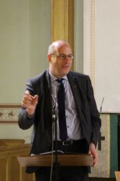 Prof. Dr. Dr. h. c. mult. Christoph Markschies am 11. September 2018 in der Köpenicker Stadtkirche. Foto: Jürgen Bosenius / kklios