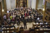 Festgottesdienst in der Köpenicker Stadtkirche am 15. Juli 2017 – Verabschiedung von Schulleiterin Ingrid Haack-Seelemann. Foto: Ev. Schulstiftung / Frank Wölffing
