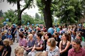 15 Jahre Evangelische Schule Lichtenberg – Jubiläumsgottesdienst am 8. Juli 2017. Foto: Jürgen Bosenius