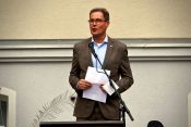 15 Jahre Evangelische Schule Lichtenberg – Frank Olie, Vorstandsvorsitzender der Evangelischen Schulstiftung in der EKBO. Foto: Jürgen Bosenius
