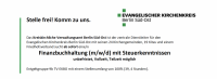 Stellenausschreibung des Kreiskirchlichen Verwaltungsamts Berlin Süd-Ost