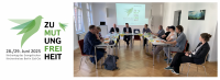 Pressekonferenz am 12. Juni 2025 im Haus des Kirchenkreises: Starkes Medieninteresse an geplantem Kreiskirchentag. Foto: ekbso.de