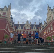 Ev. Kirchengemeinde Lichtenberg: Männerfahrradpilgern an der Neiße. Foto: Ev. Kirchengemeinde Lichtenberg