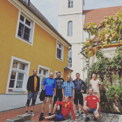 Ev. Kirchengemeinde Lichtenberg: Männerfahrradpilgern an der Neiße. Foto: Ev. Kirchengemeinde Lichtenberg