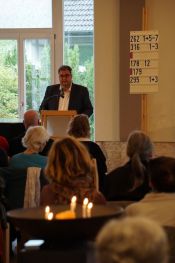 Grußwort des GKR-Vorsitzenden Dr. Matthias Krüger. Foto: Anja Herwig