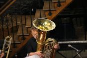"Und das Wort ward Blech ..." – Tolles Konzert der Blechapostel in der Erlöserkirche. Foto: Jürgen Bosenius / Kirchenkreis Berlin Süd-Ost