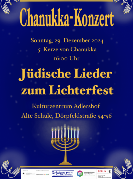 Jüdisches Lichterfest in Adlershof: Chanukkia zieht um