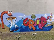 Ev. Paul-Gerhardt-Kirchengemeinde Lichtenberg:&nbsp;Graffiti-Projekt „Gestalte deinen Raum“. Foto: Projekt