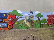 Ev. Paul-Gerhardt-Kirchengemeinde Lichtenberg:&nbsp;Graffiti-Projekt „Gestalte deinen Raum“. Foto: Projekt