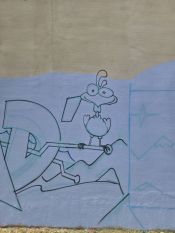 Ev. Paul-Gerhardt-Kirchengemeinde Lichtenberg:&nbsp;Graffiti-Projekt „Gestalte deinen Raum“. Foto: Projekt