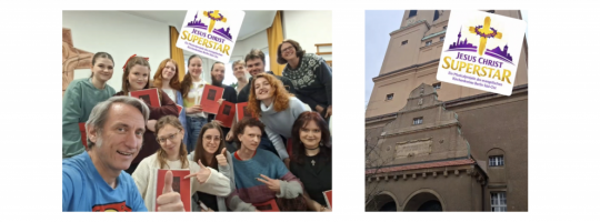 JESUS CHRIST SUPERSTAR von Tim Rice und Andrew Lloyd Webber – ein Musical-Projekt des Ev. Kirchenkreises Berlin Süd-Ost: Update – tolles Probenwochenende mit dem Bühnencast in Baumschulenweg – noch Sänger:innen und Bläser:innen gesucht. Fotos: Projekt