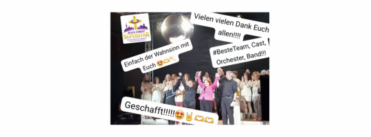 Wow – was für eine Premiere!&nbsp; Volles Haus, Standing Ovations und echtes Gänsehaut-Feeling