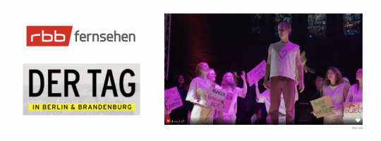 „Jesus Christ Superstar“ – Vorbericht in der rbb-Mediathek! Premiere am 18. September um 19:30 Uhr. Weitere Vorstellungen am Samstag, 19. September, um 19:30 Uhr und am Sonntag, 20. September, um 15 Uhr
