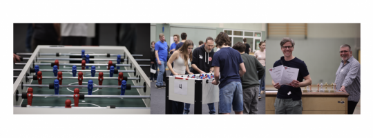 "Fair Play": Kickerturnier in der Ev. Kirchengemeinde Mühlenfließ mit mehr als 40 Teams und 100 Teilnehmenden wieder ein großer Erfolg. Fotos: Marcel Haischmann