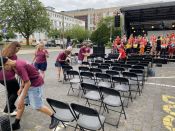 Mehr als 1.500 Menschen besuchen den Kreiskirchentag auf dem Campus für Demokratie in Berlin-Lichtenberg. Foto: ekbso.de
