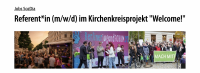 Die SozDia Stiftung Berlin sucht eine*n Referent*in (m/w/d) für das Kirchenkreisprojekt "Welcome!"&nbsp;in Teilzeit (20 Stunden/Woche) in Berlin Lichtenberg